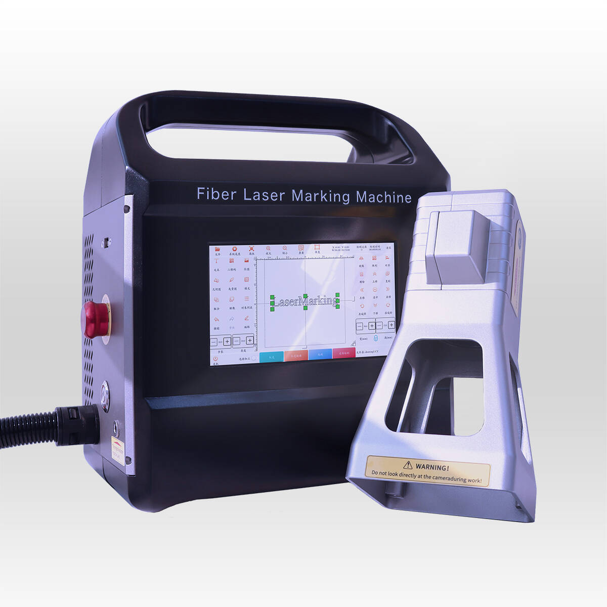 Mini handheld easy movable fiber laser marking machine